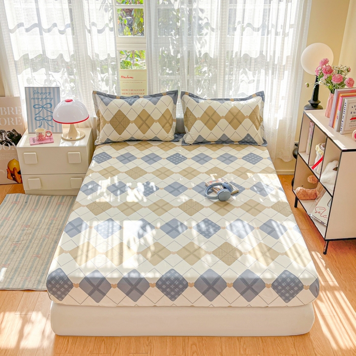 91家纺网 家纺一手货源 找家纺 好亿来家纺 2026新款全棉纯棉印花小清新床笠单件床笠单品单床笠 佳丽斯