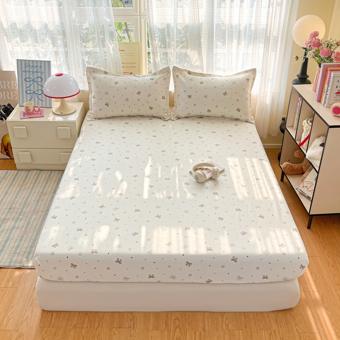 91家纺网 家纺一手货源 找家纺 好亿来家纺 2026新款全棉纯棉印花小清新床笠单件床笠单品单床笠 凯莉梦境