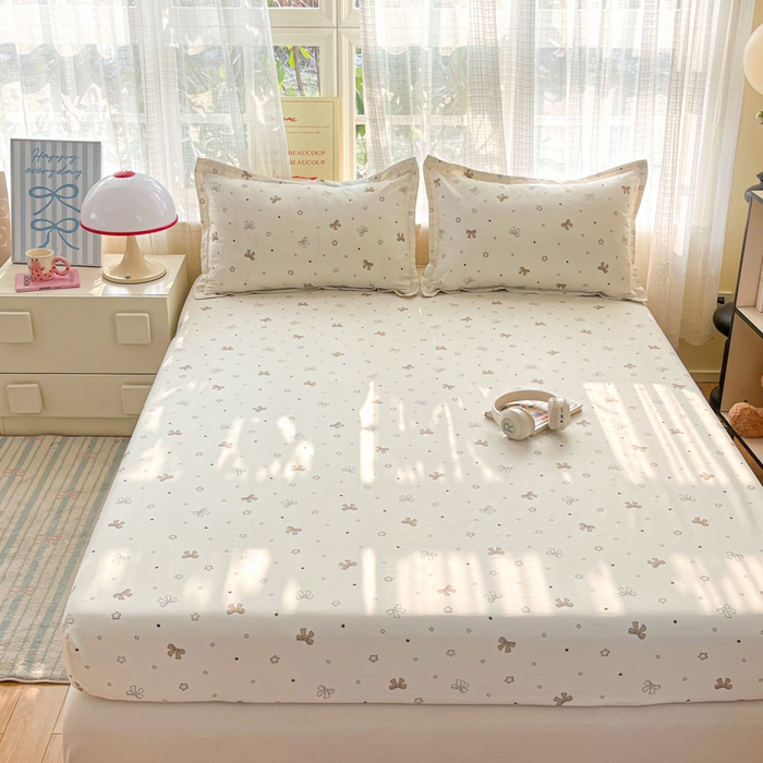 91家纺网 家纺一手货源 找家纺 好亿来家纺 2026新款全棉纯棉印花小清新床笠单件床笠单品单床笠 凯莉梦境