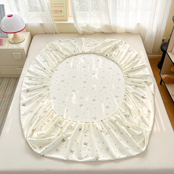 91家纺网 家纺一手货源 找家纺 好亿来家纺 2026新款全棉纯棉印花小清新床笠单件床笠单品单床笠 凯莉梦境