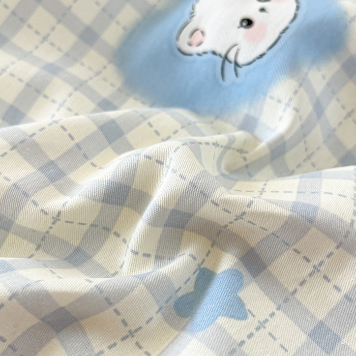 91家纺网 家纺一手货源 找家纺 好亿来家纺 2026新款全棉纯棉印花小清新床笠单件床笠单品单床笠 可爱猫咪