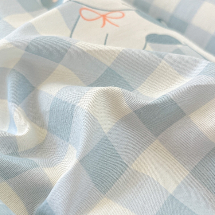 91家纺网 家纺一手货源 找家纺 好亿来家纺 2026新款全棉纯棉印花小清新床笠单件床笠单品单床笠 快乐猫咪