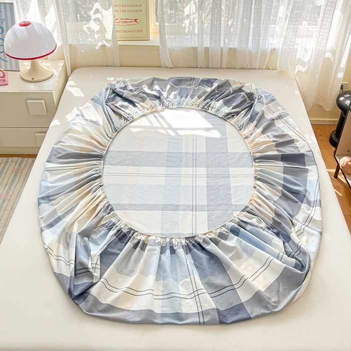 91家纺网 家纺一手货源 找家纺 好亿来家纺 2026新款全棉纯棉印花小清新床笠单件床笠单品单床笠 浪漫定义