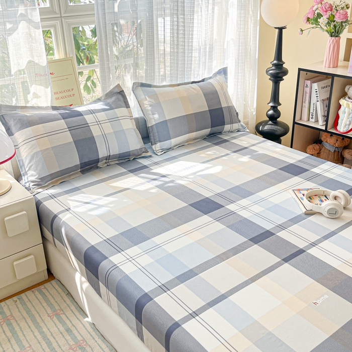 91家纺网 家纺一手货源 找家纺 好亿来家纺 2026新款全棉纯棉印花小清新床笠单件床笠单品单床笠 浪漫定义