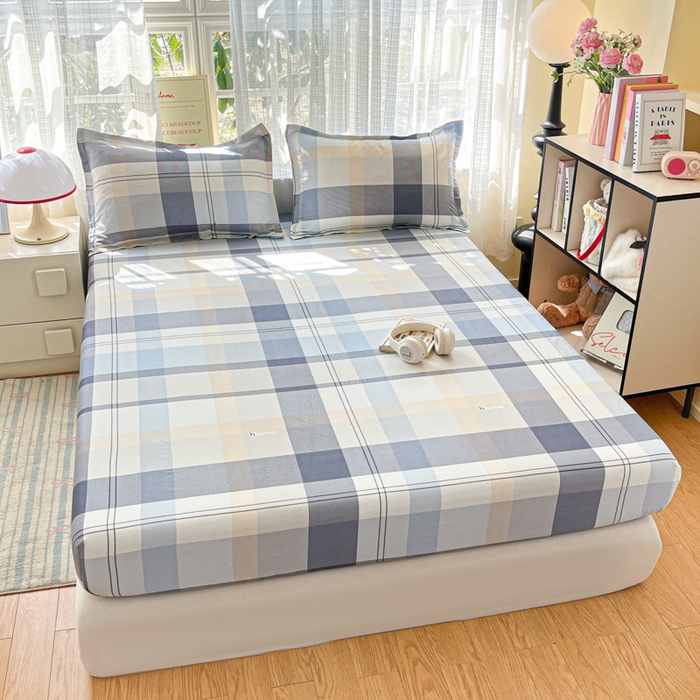 91家纺网 家纺一手货源 找家纺 好亿来家纺 2026新款全棉纯棉印花小清新床笠单件床笠单品单床笠 浪漫定义