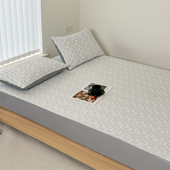 91家纺网 家纺一手货源 找家纺 馨乐家纺 2026新款A类三层纱夹棉床笠（特殊尺寸 量大可定制） 三层纱床笠-问夏