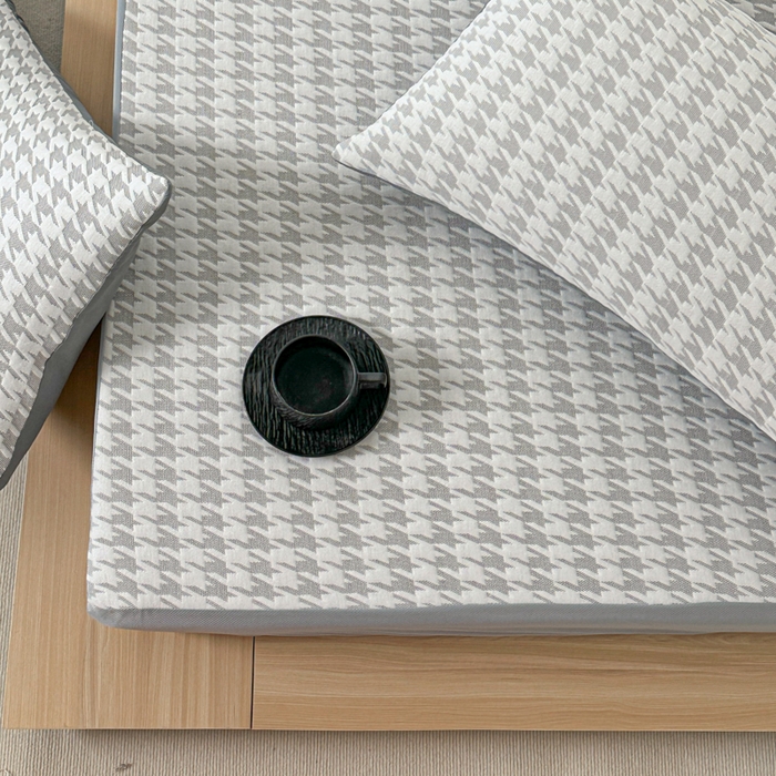 91家纺网 家纺一手货源 找家纺 馨乐家纺 2026新款A类三层纱夹棉床笠（特殊尺寸 量大可定制） 三层纱床笠-涵雁