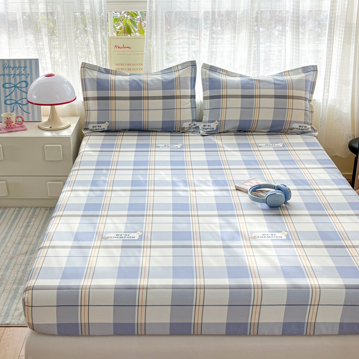 91家纺网 家纺一手货源 找家纺 好亿来家纺 2026新款全棉纯棉印花小清新床笠单件床笠单品单床笠 绅士品格-兰