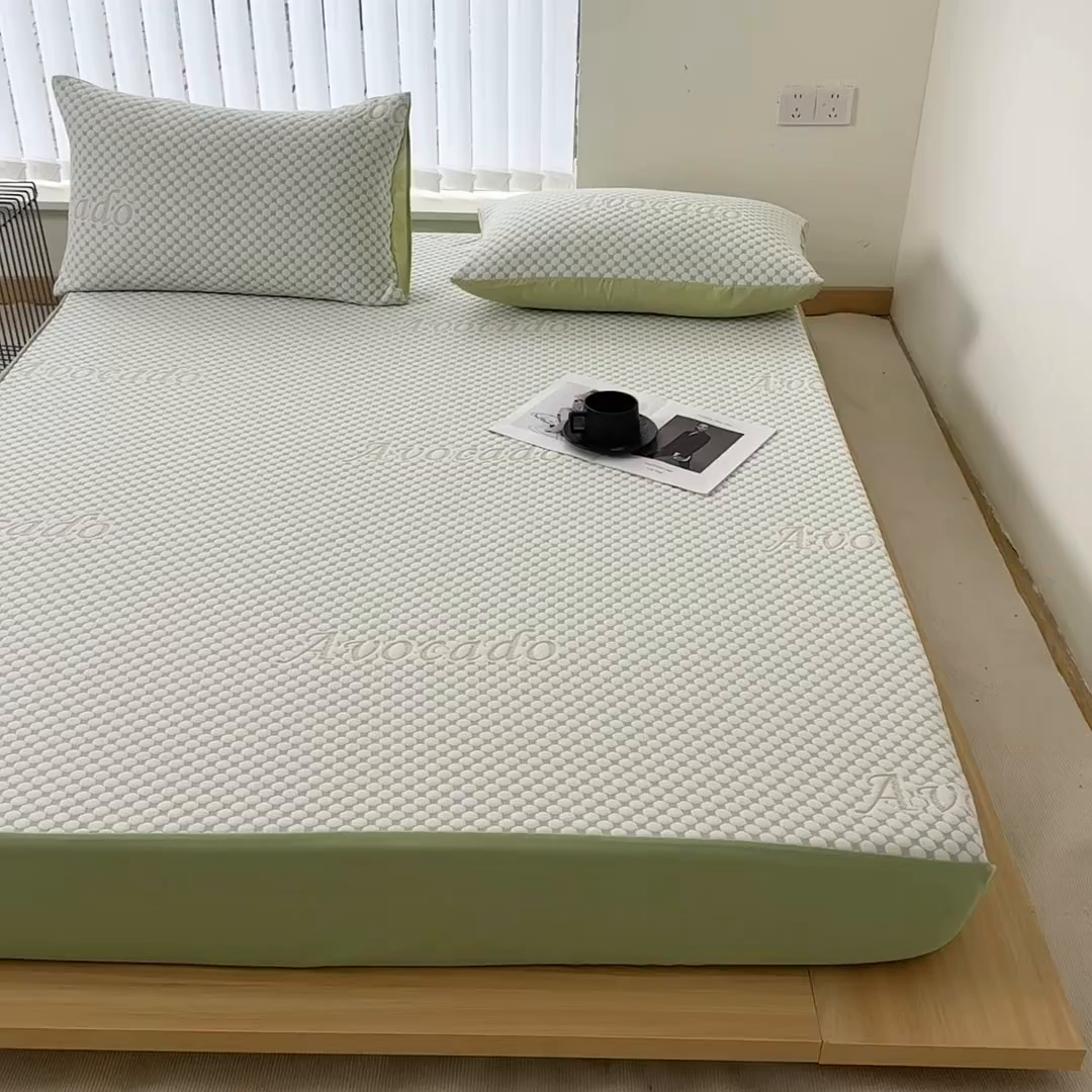 91家纺网 家纺一手货源 找家纺 （总）馨乐家纺 2026新款A类三层纱夹棉床笠（特殊尺寸 量大可定制）