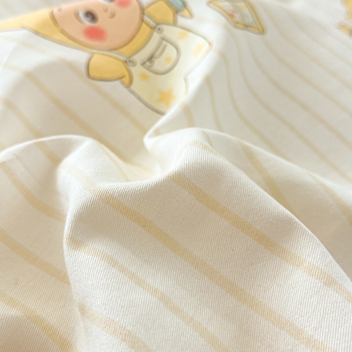 91家纺网 家纺一手货源 找家纺 好亿来家纺 2026新款全棉纯棉印花小清新床笠单件床笠单品单床笠 星星宝贝