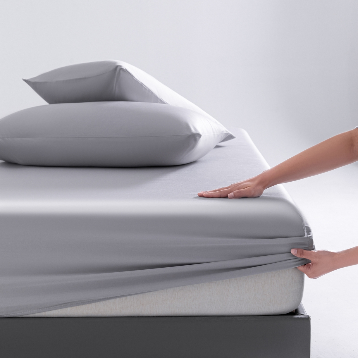 91家纺网 家纺一手货源 找家纺 （总）梵心家纺 2026新款60s长绒棉全棉纯棉床笠单品床笠单件