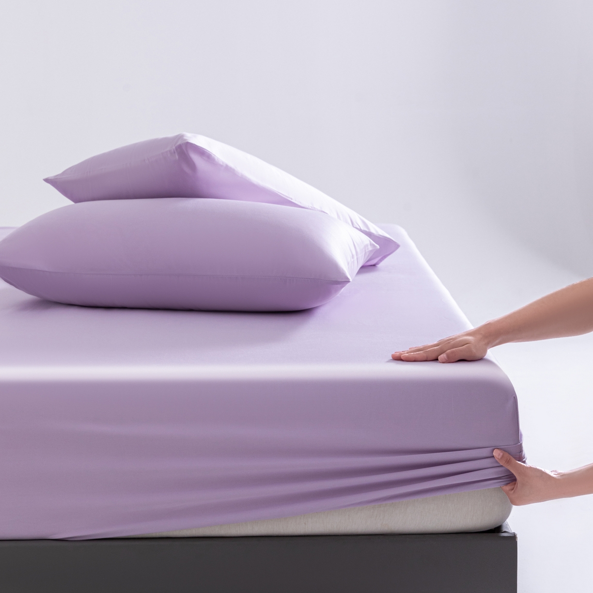 91家纺网 家纺一手货源 找家纺 （总）梵心家纺 2026新款60s长绒棉全棉纯棉床笠单品床笠单件