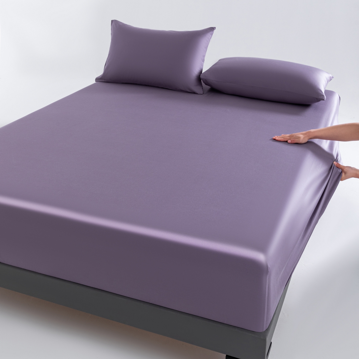 91家纺网 家纺一手货源 找家纺 （总）梵心家纺 2026新款60s长绒棉全棉纯棉床笠单品床笠单件