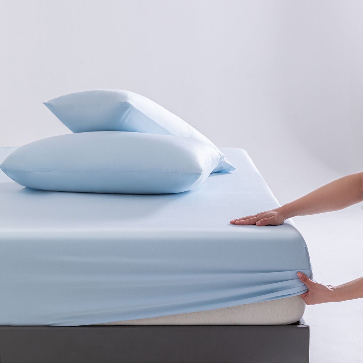 91家纺网 家纺一手货源 找家纺 （总）梵心家纺 2026新款60s长绒棉全棉纯棉床笠单品床笠单件