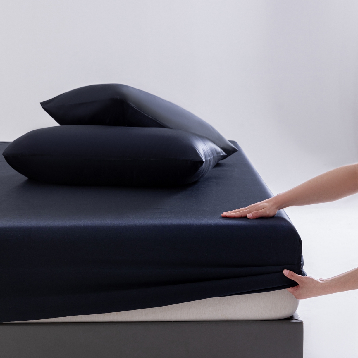 梵心家纺 2026新款60s长绒棉全棉纯棉床笠单品床笠单件 蓝雾灰