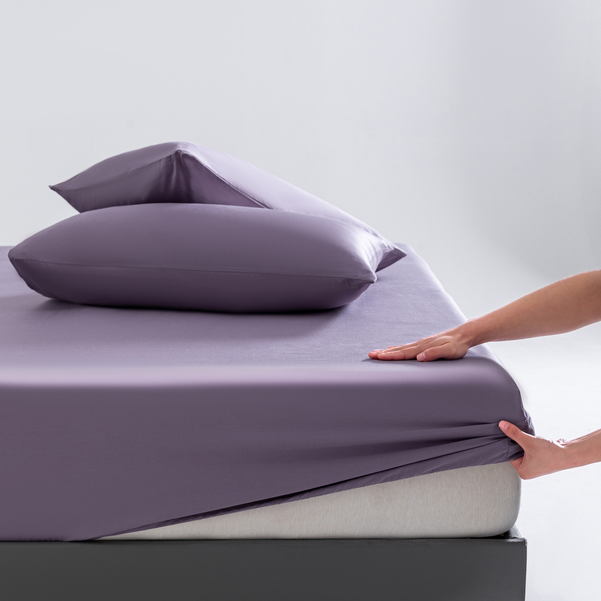 91家纺网 家纺一手货源 找家纺 （总）梵心家纺 2026新款60s长绒棉全棉纯棉床笠单品床笠单件