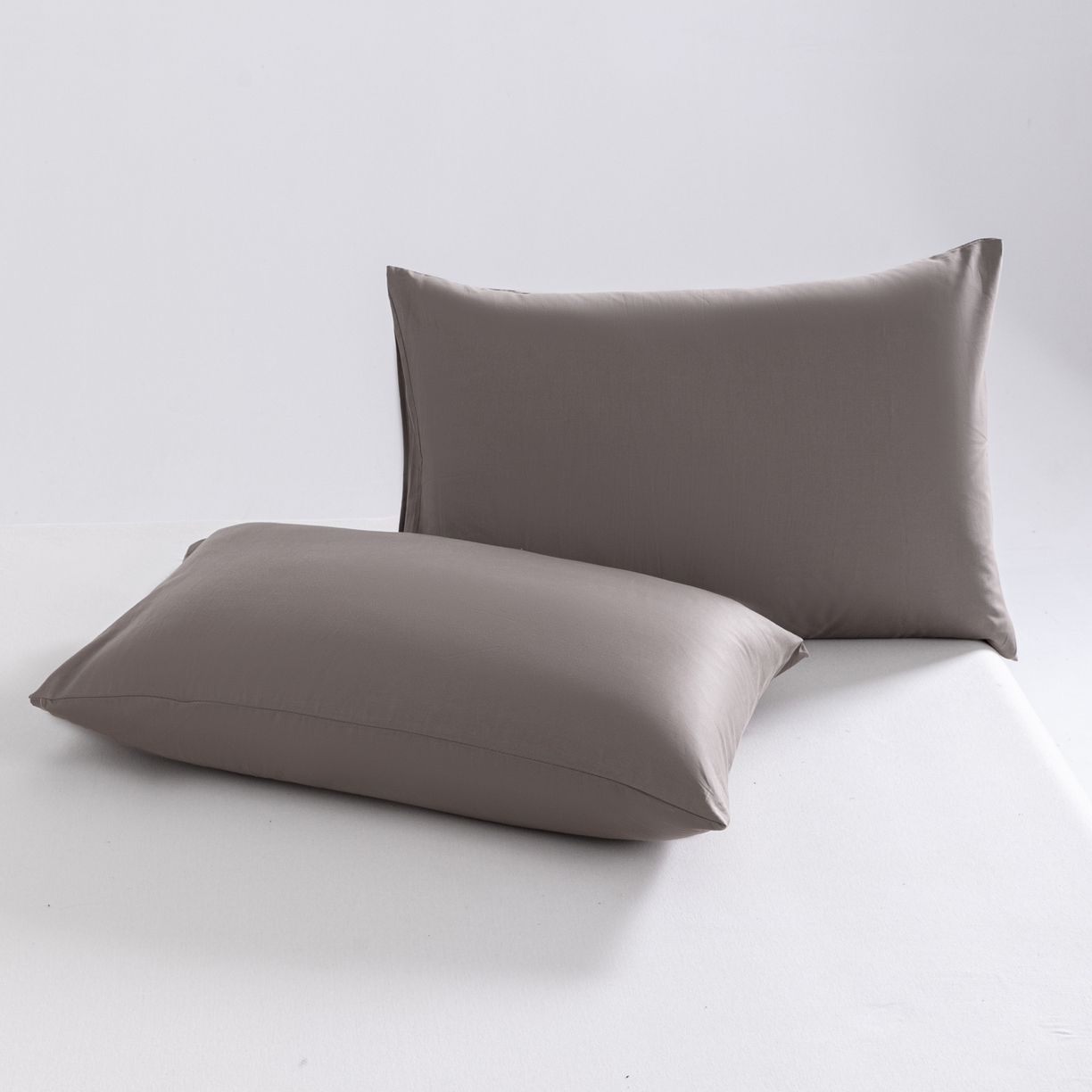 91家纺网 家纺一手货源 找家纺 梵心家纺 2026新款60s长绒棉全棉纯棉床笠单品床笠单件 烟栗棕