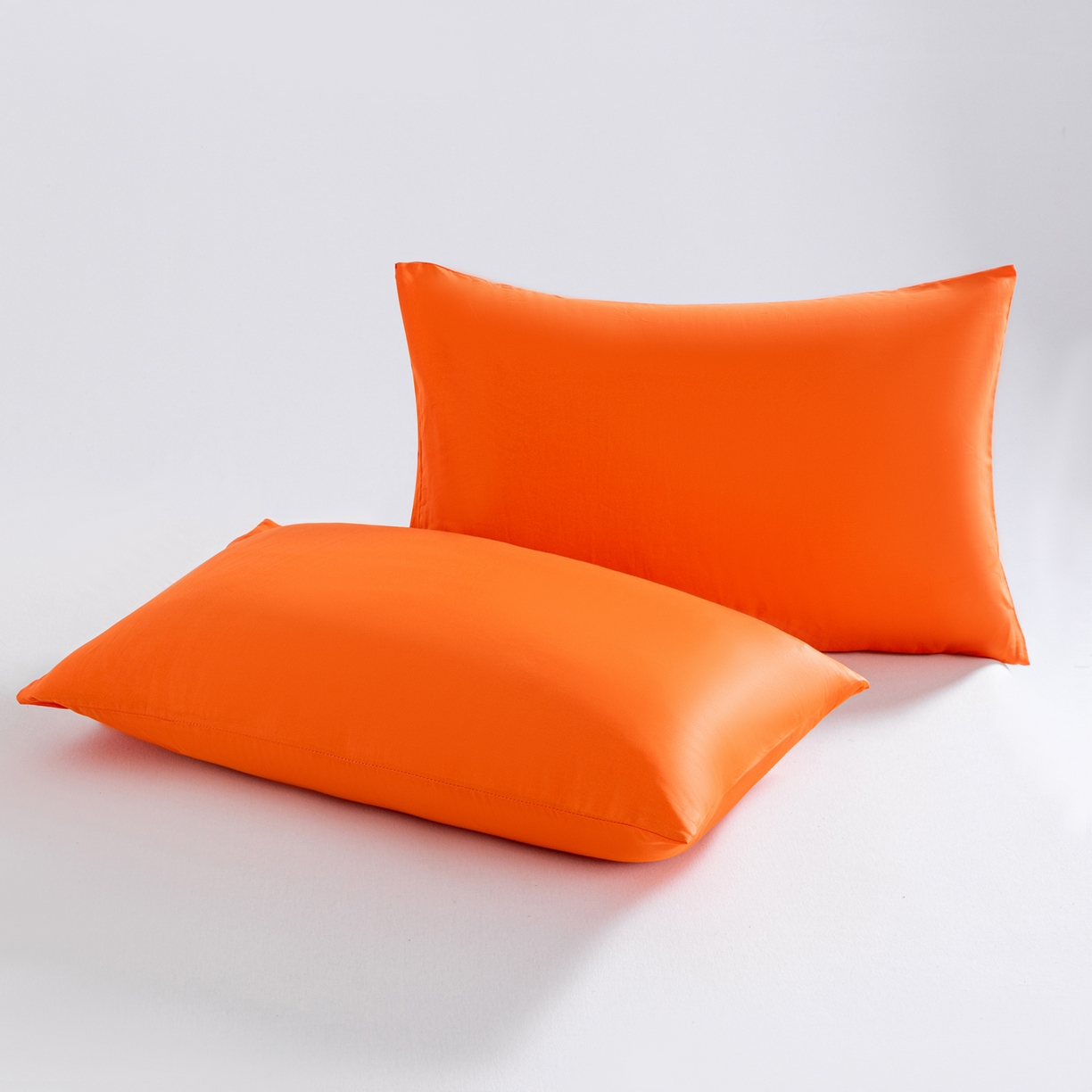 91家纺网 家纺一手货源 找家纺 梵心家纺 2026新款60s长绒棉全棉纯棉床笠单品床笠单件 橘色