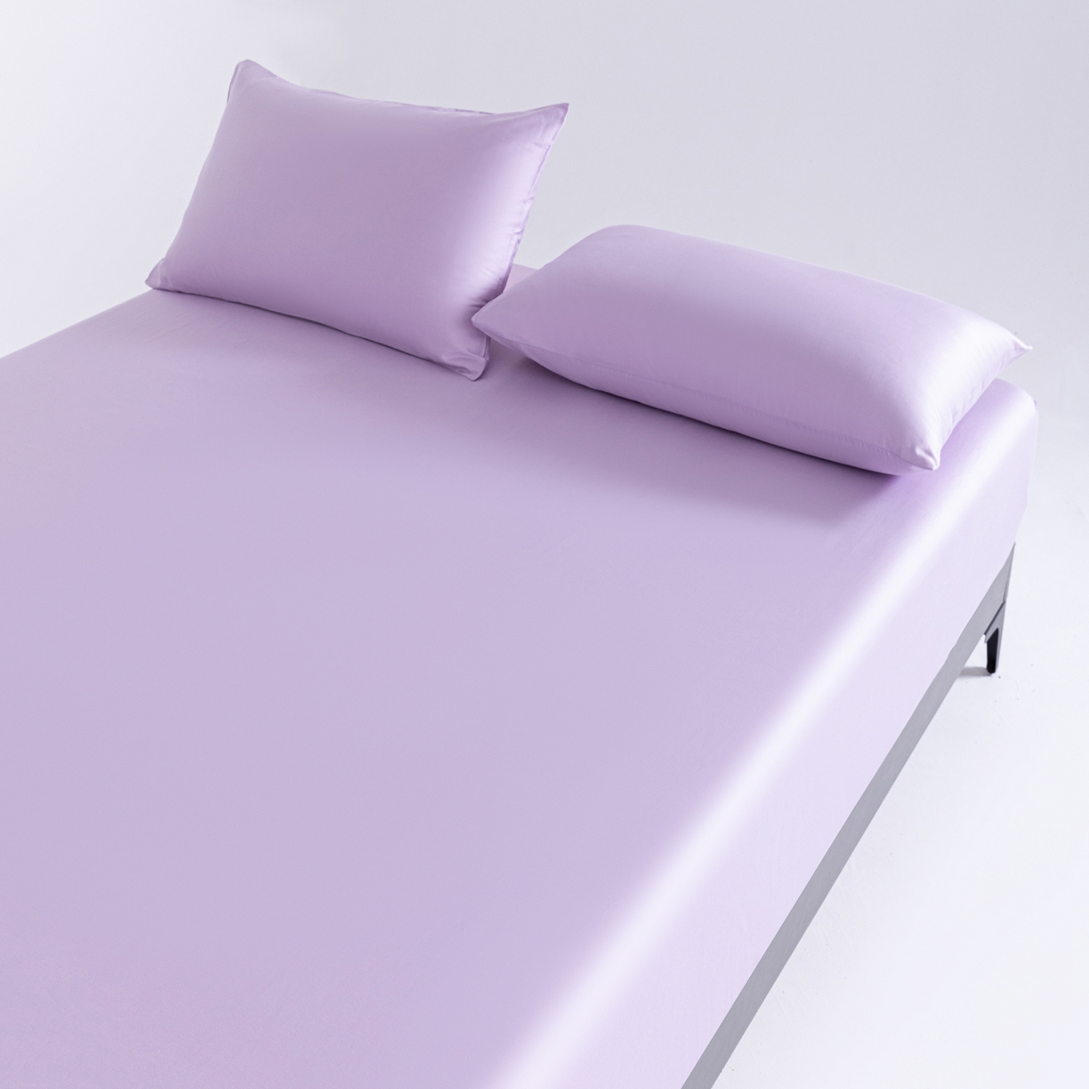 91家纺网 家纺一手货源 找家纺 梵心家纺 2026新款60s长绒棉全棉纯棉床笠单品床笠单件 浅黛紫