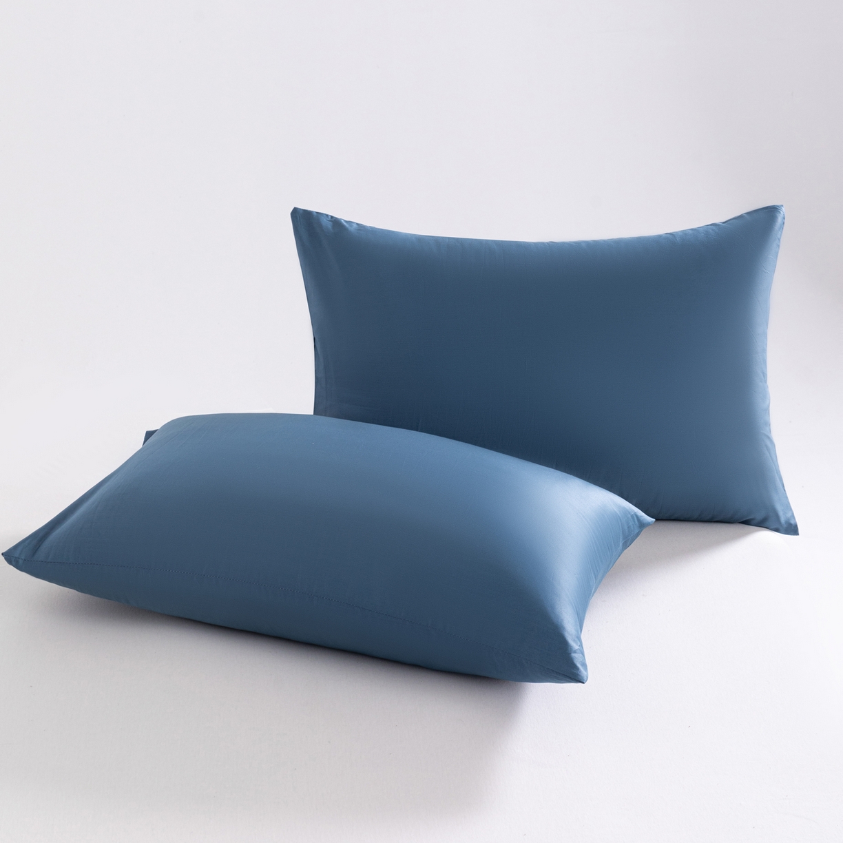 91家纺网 家纺一手货源 找家纺 梵心家纺 2026新款60s长绒棉全棉纯棉床笠单品床笠单件 静川蓝