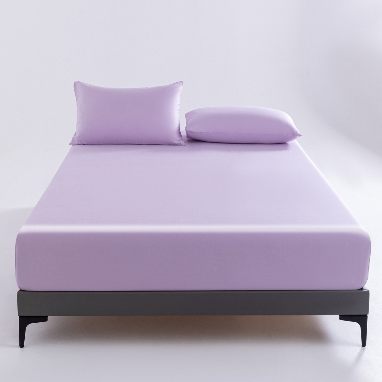 91家纺网 家纺一手货源 找家纺 梵心家纺 2026新款60s长绒棉全棉纯棉床笠单品床笠单件 浅黛紫