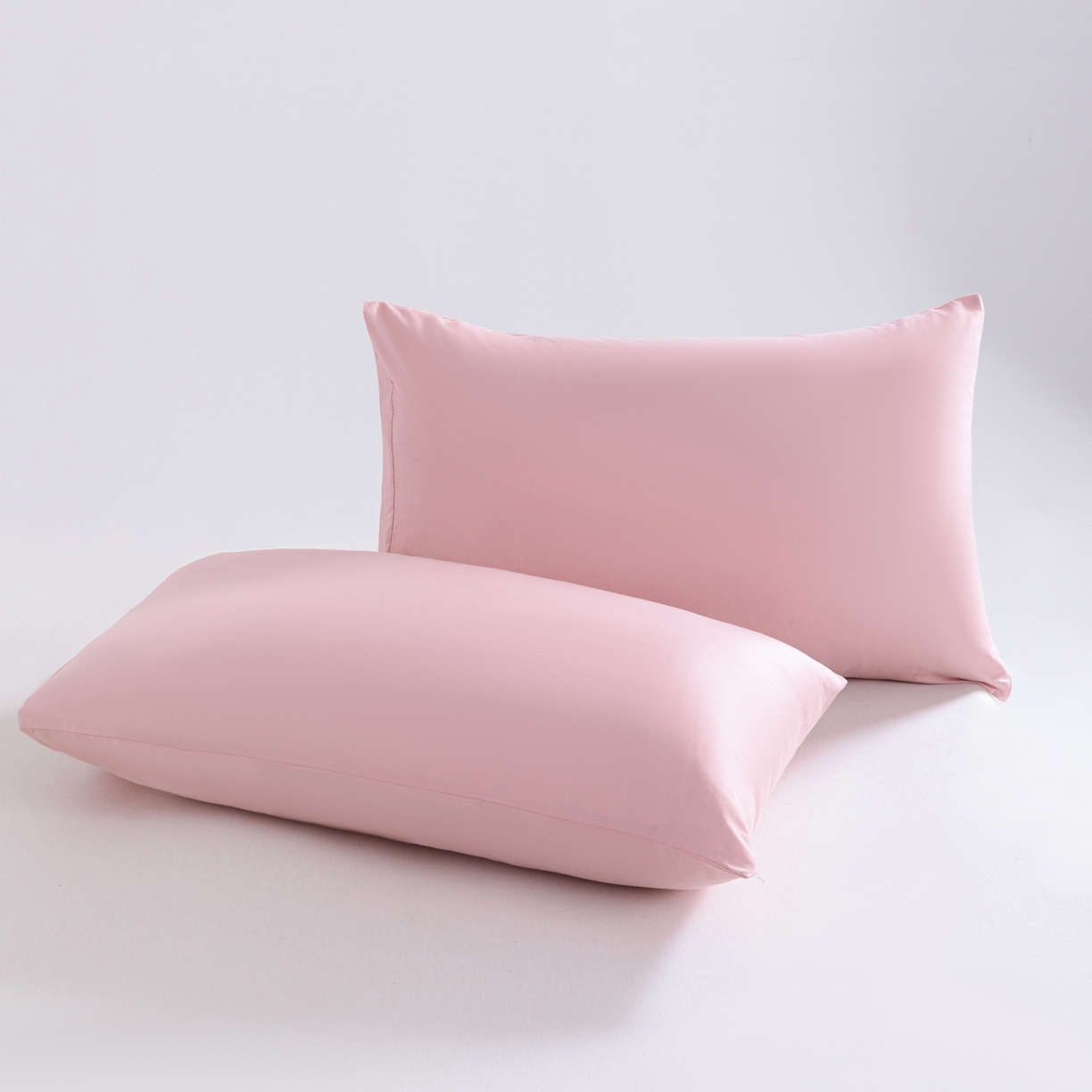 91家纺网 家纺一手货源 找家纺 梵心家纺 2026新款60s长绒棉全棉纯棉床笠单品床笠单件 浅胭粉