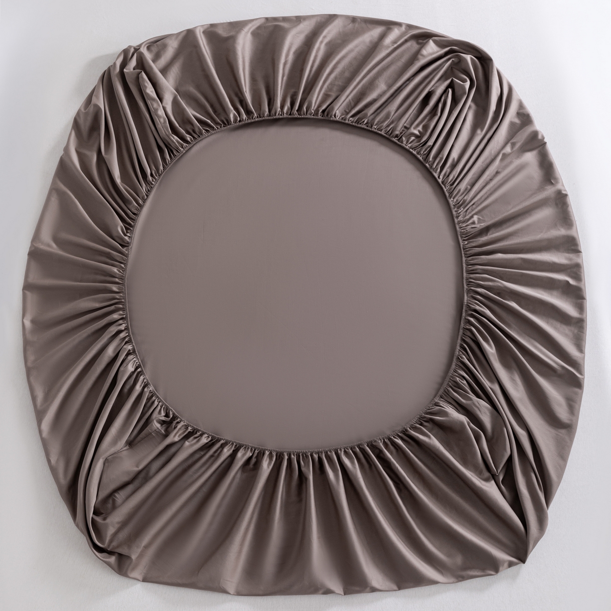 91家纺网 家纺一手货源 找家纺 梵心家纺 2026新款60s长绒棉全棉纯棉床笠单品床笠单件 烟栗棕