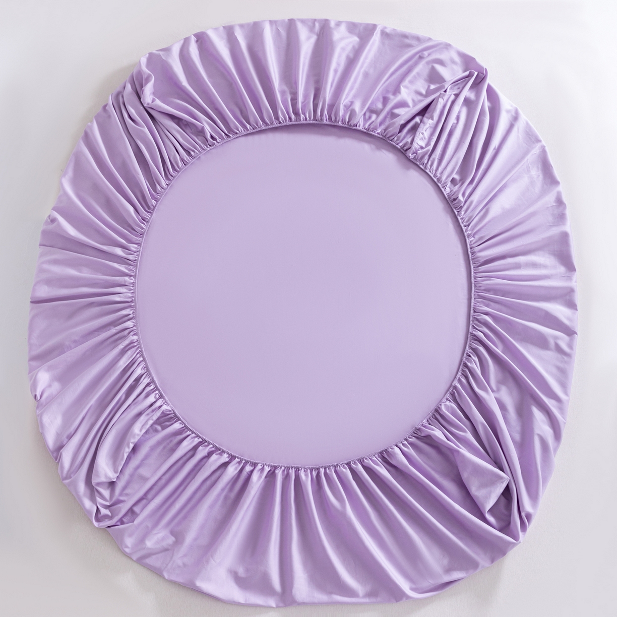 91家纺网 家纺一手货源 找家纺 梵心家纺 2026新款60s长绒棉全棉纯棉床笠单品床笠单件 浅黛紫