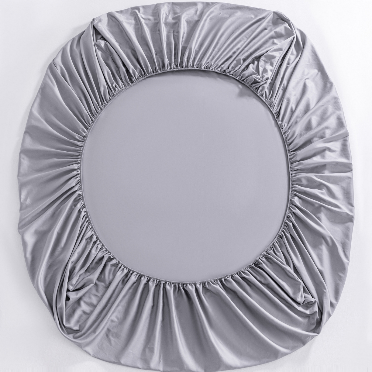 91家纺网 家纺一手货源 找家纺 梵心家纺 2026新款60s长绒棉全棉纯棉床笠单品床笠单件 云山灰