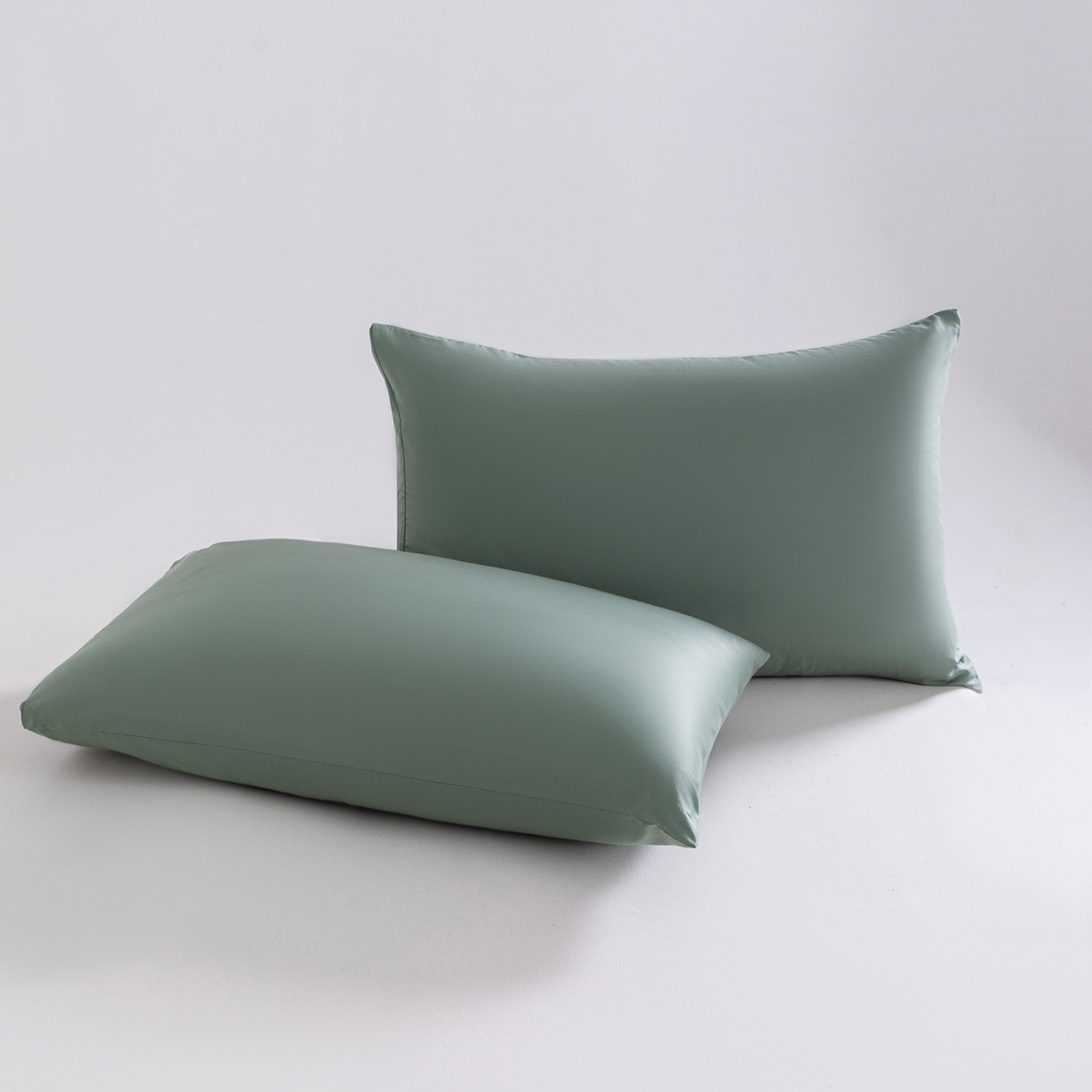 91家纺网 家纺一手货源 找家纺 梵心家纺 2026新款60s长绒棉全棉纯棉床笠单品床笠单件 松雾绿