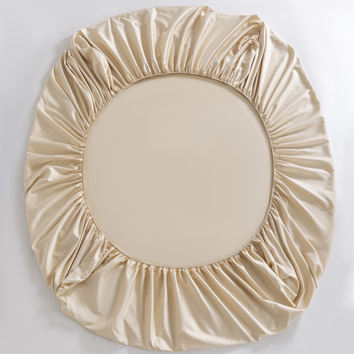 91家纺网 家纺一手货源 找家纺 梵心家纺 2026新款60s长绒棉全棉纯棉床笠单品床笠单件 雾光金