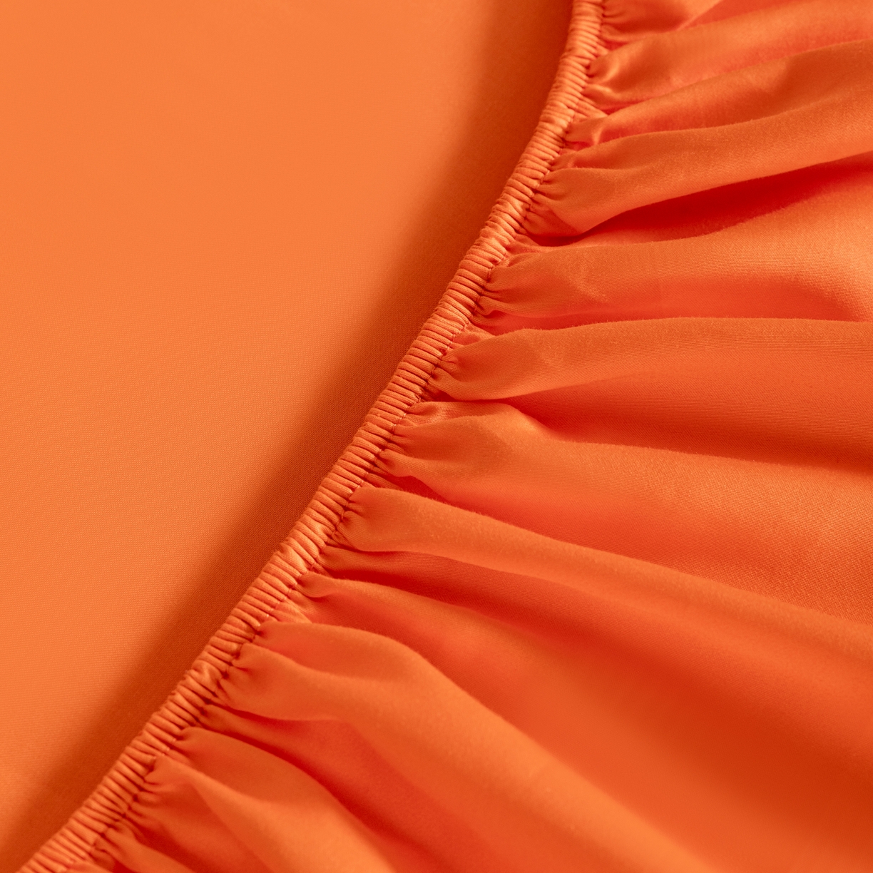 91家纺网 家纺一手货源 找家纺 梵心家纺 2026新款60s长绒棉全棉纯棉床笠单品床笠单件 橘色