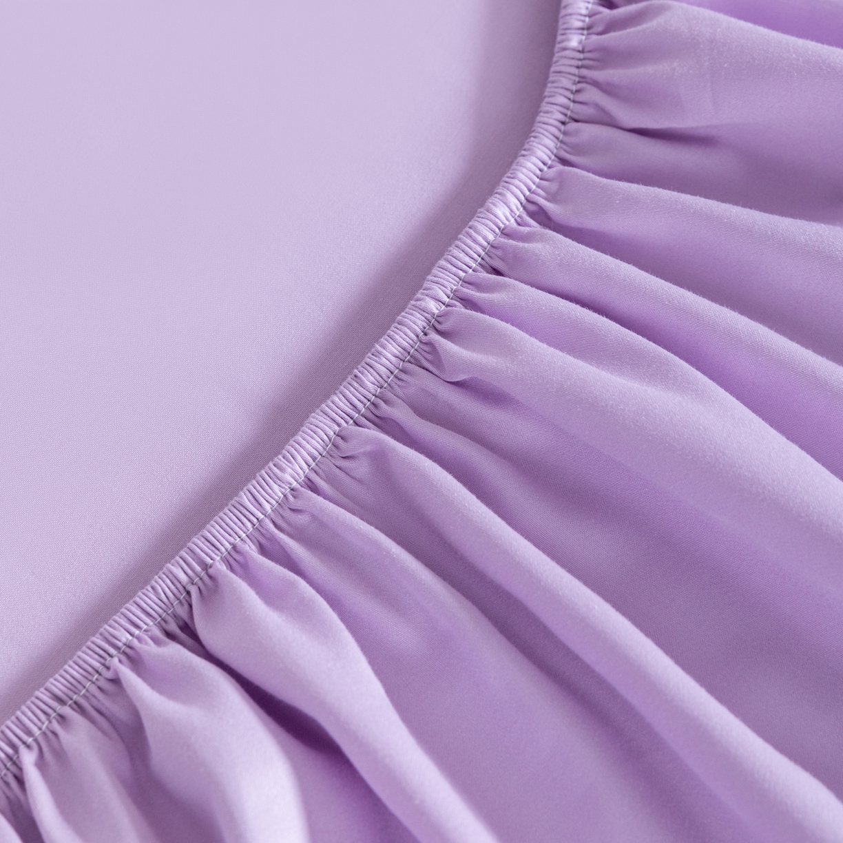 91家纺网 家纺一手货源 找家纺 梵心家纺 2026新款60s长绒棉全棉纯棉床笠单品床笠单件 浅黛紫