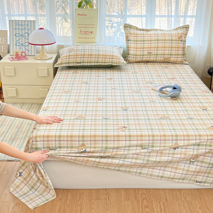 91家纺网 家纺一手货源 找家纺 （总）好亿来家纺 2026新款全棉纯棉印花小清新床单单件床单单品单床单