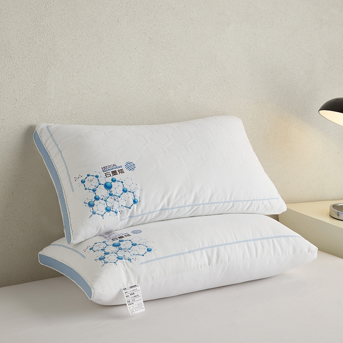 91家纺网 家纺一手货源 找家纺 （总）织布人 2026新款枕芯A类立体绗缝石墨稀酒店深睡枕头学生成人家用枕芯