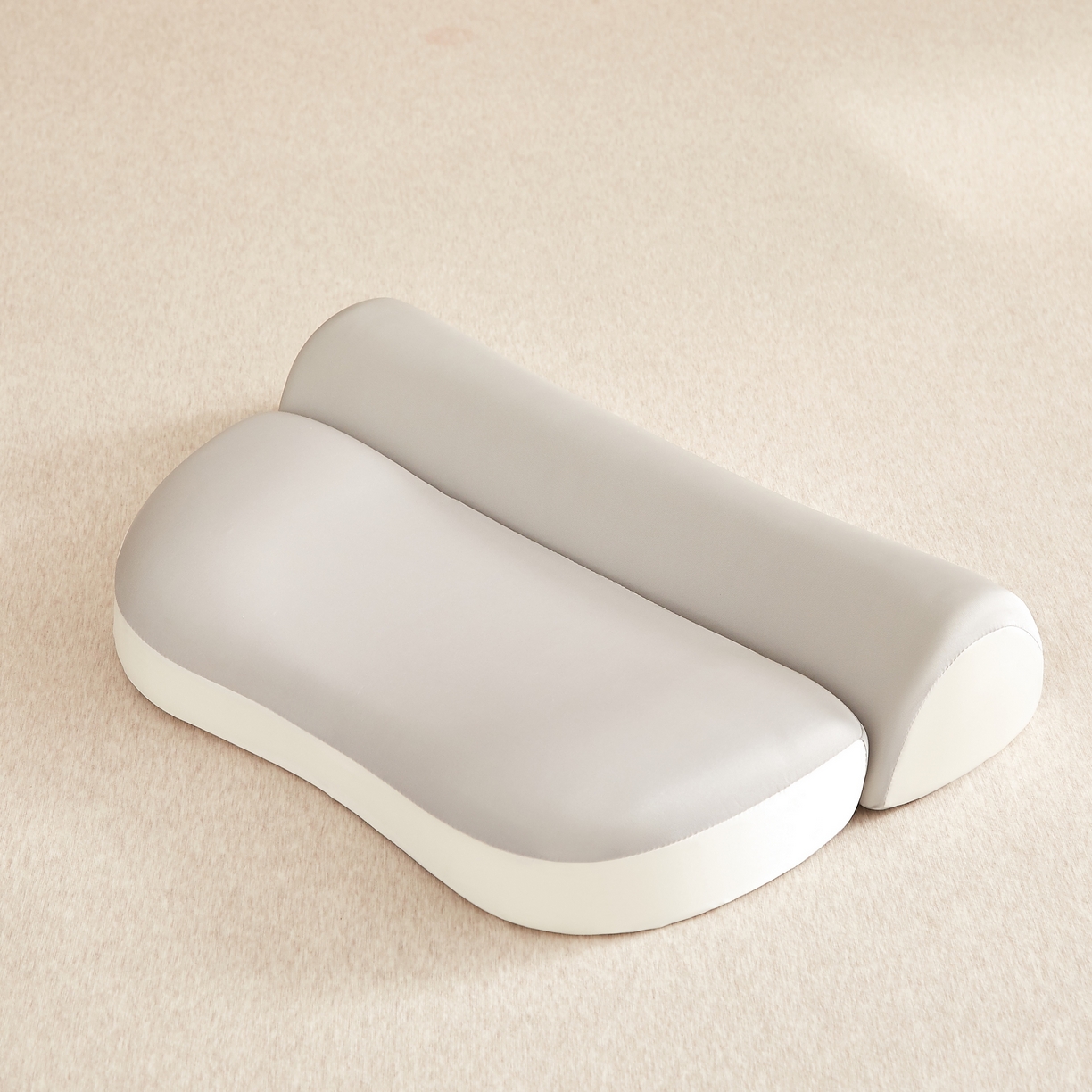 91家纺网 家纺一手货源 找家纺 织布人 2026新款记忆枕夏季凉感零压慢回弹记忆组合枕头成人颈椎记忆棉枕芯 凉感丝记忆棉组合枕-灰色