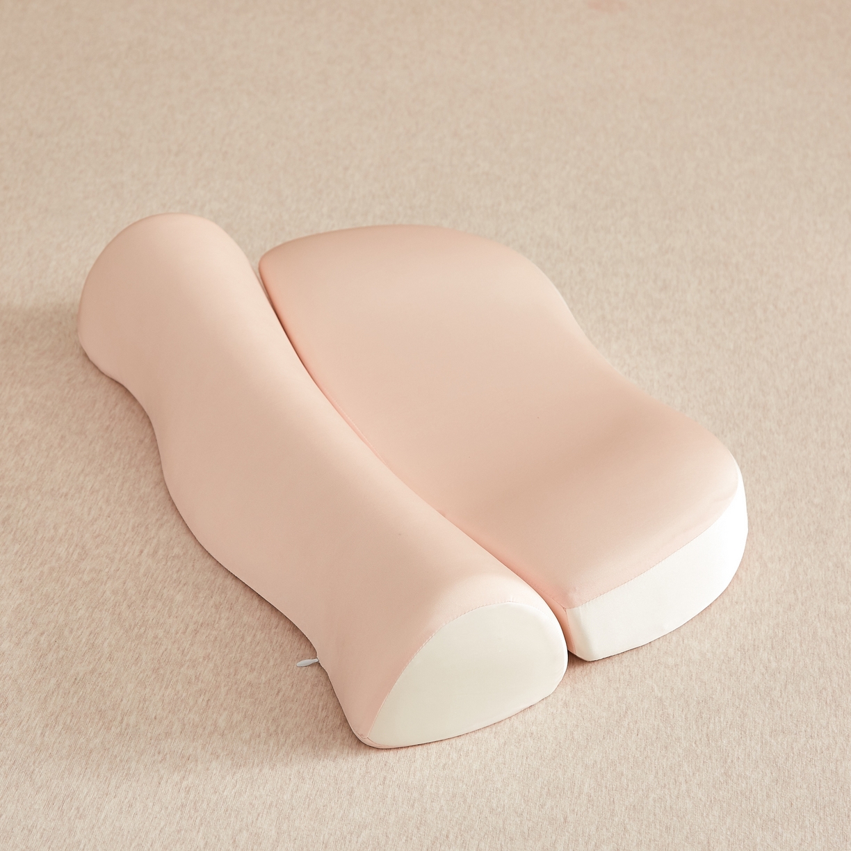 91家纺网 家纺一手货源 找家纺 织布人 2026新款记忆枕夏季凉感零压慢回弹记忆组合枕头成人颈椎记忆棉枕芯 凉感丝记忆棉组合枕-粉色