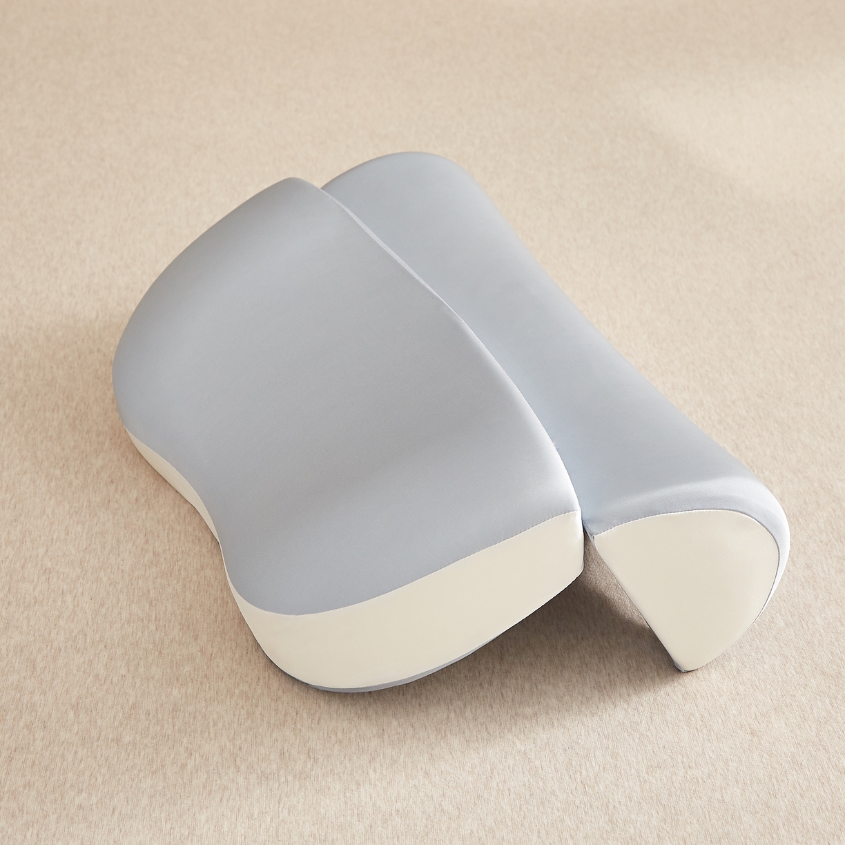 91家纺网 家纺一手货源 找家纺 织布人 2026新款记忆枕夏季凉感零压慢回弹记忆组合枕头成人颈椎记忆棉枕芯 凉感丝记忆棉组合枕-蓝色