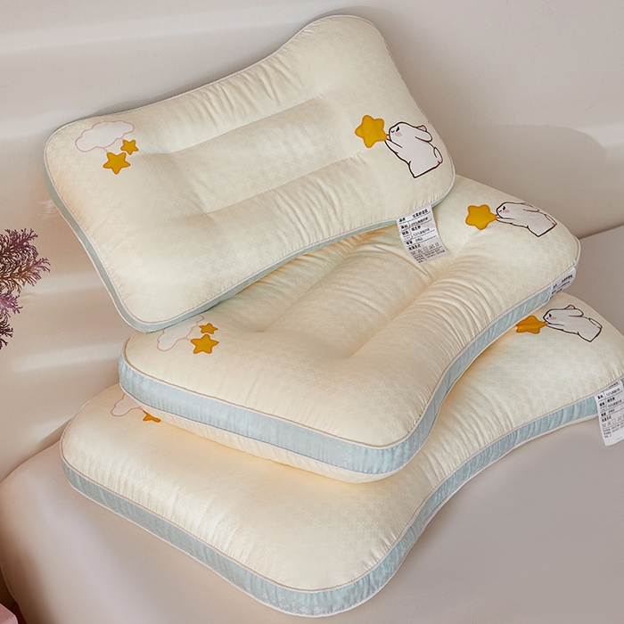 91家纺网 家纺一手货源 找家纺 （总）织布人 2026新款枕芯A类星愿兔亲子枕头儿童枕学生枕成人家用护颈椎枕头