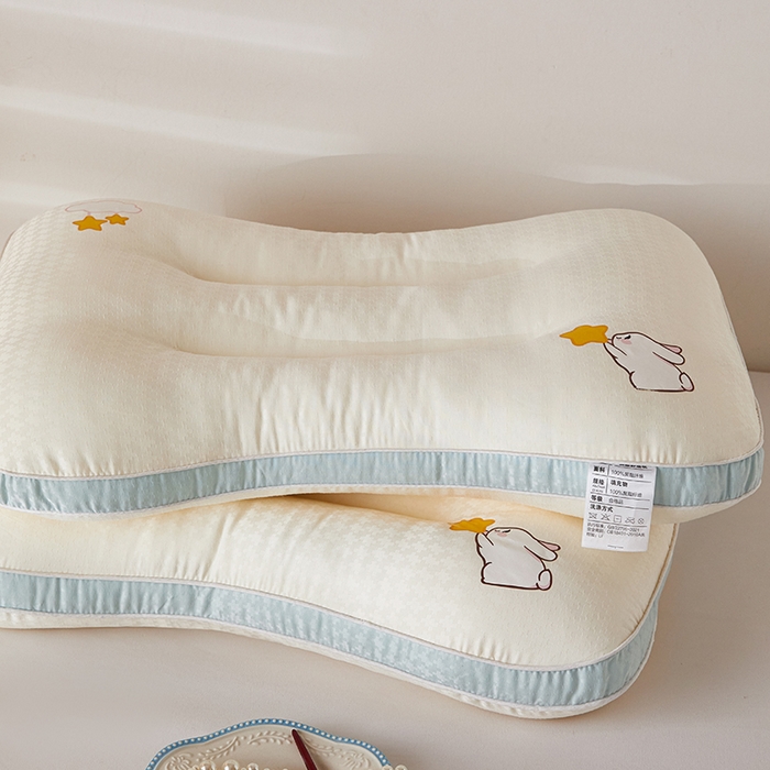 91家纺网 家纺一手货源 找家纺 （总）织布人 2026新款枕芯A类星愿兔亲子枕头儿童枕学生枕成人家用护颈椎枕头