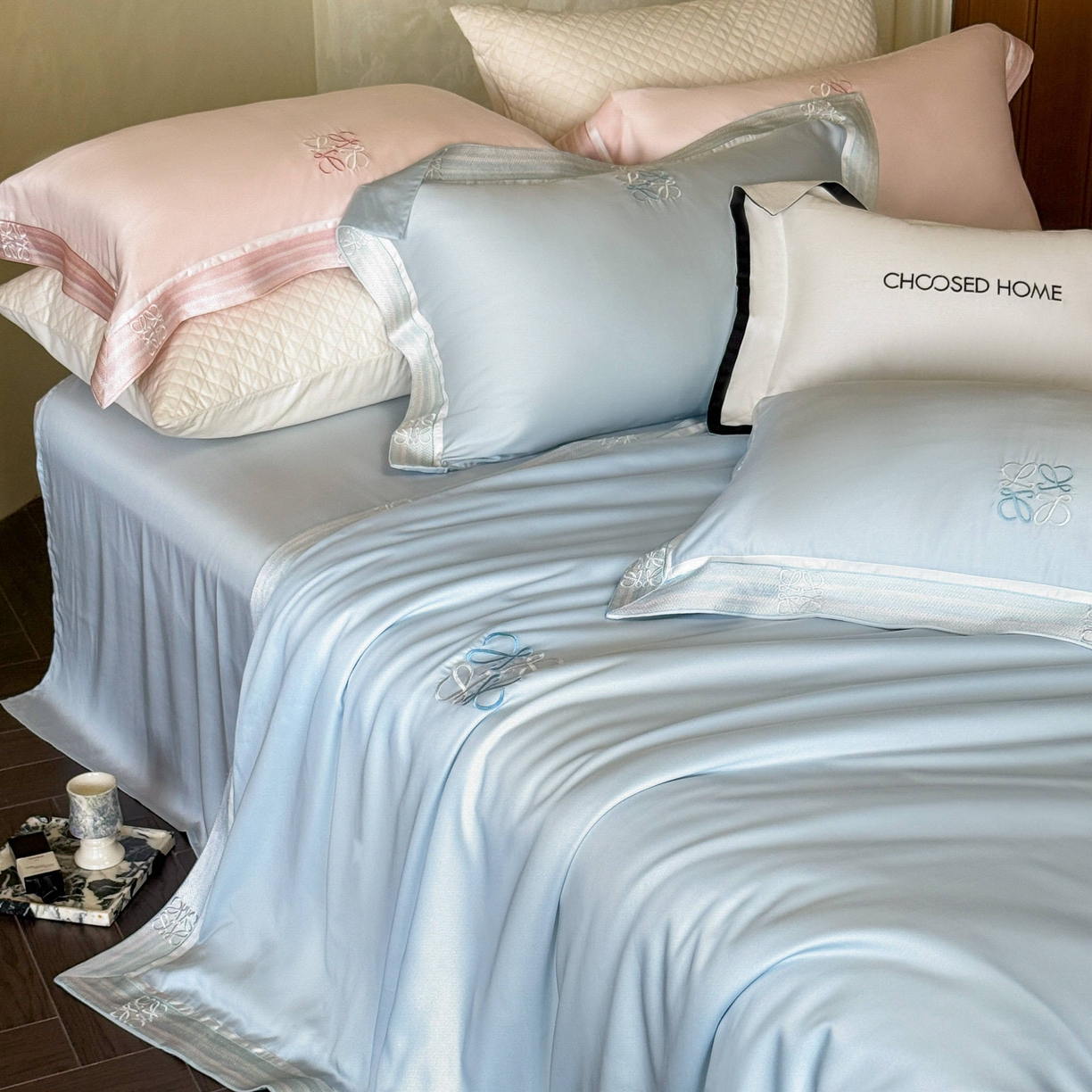 91家纺网 家纺一手货源 找家纺 （总）初拾 2026新款60支奥地利进口兰精天丝四件套—春夏调色师