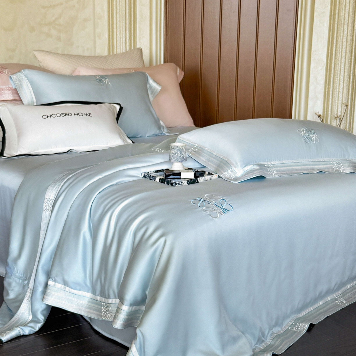 91家纺网 家纺一手货源 找家纺 （总）初拾 2026新款60支奥地利进口兰精天丝四件套—春夏调色师