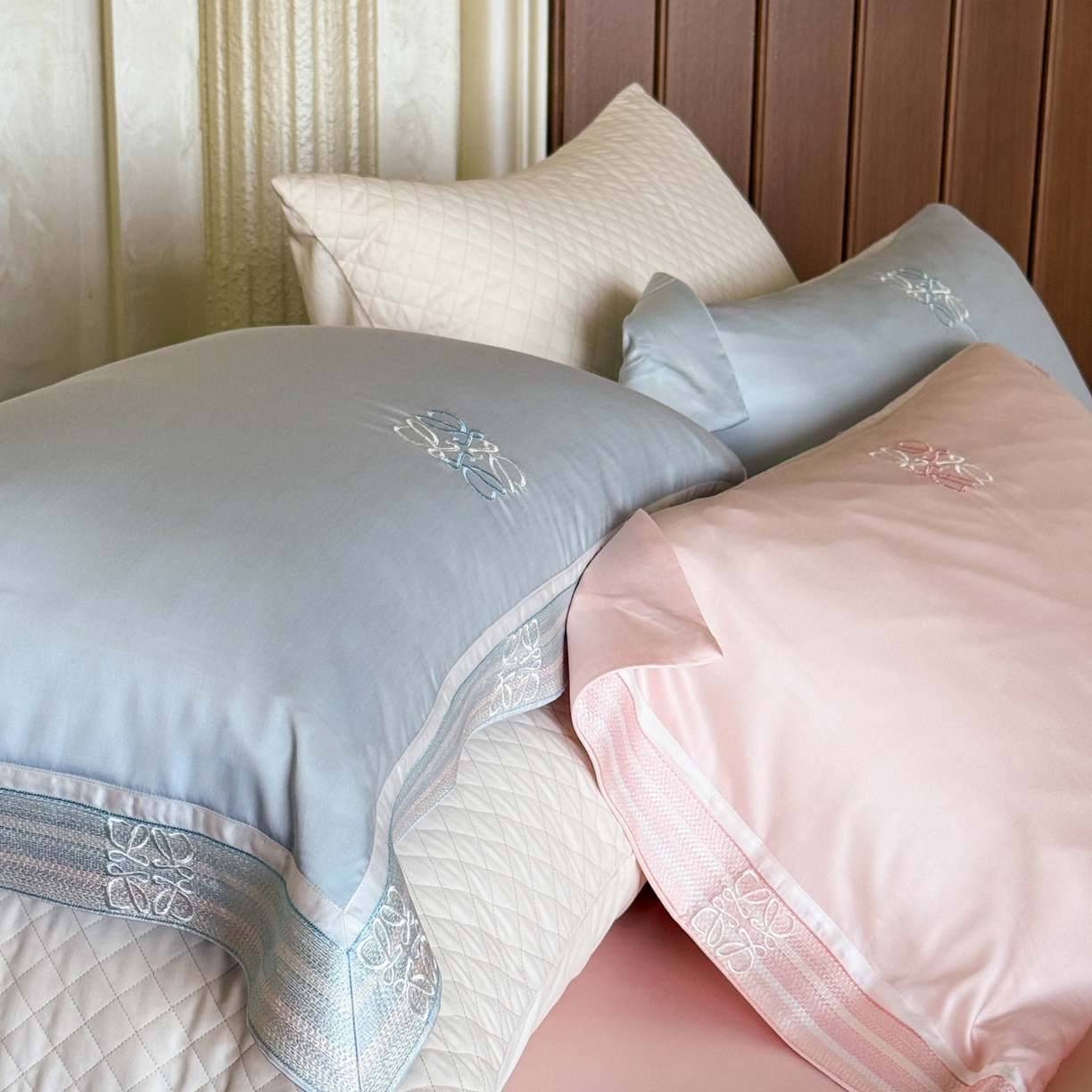 91家纺网 家纺一手货源 找家纺 初拾 2026新款60支奥地利进口兰精天丝四件套—春夏调色师 春夏调色师—泡泡粉