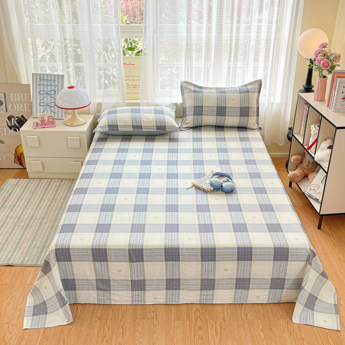 91家纺网 家纺一手货源 找家纺 （总）好亿来家纺 2026新款全棉纯棉印花小清新床单单件床单单品单床单