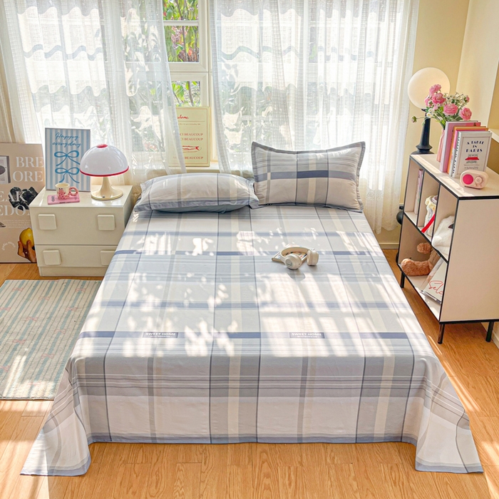 91家纺网 家纺一手货源 找家纺 （总）好亿来家纺 2026新款全棉纯棉印花小清新床单单件床单单品单床单