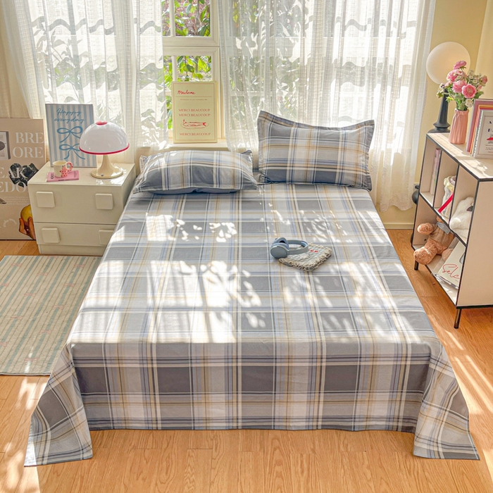 91家纺网 家纺一手货源 找家纺 （总）好亿来家纺 2026新款全棉纯棉印花小清新床单单件床单单品单床单