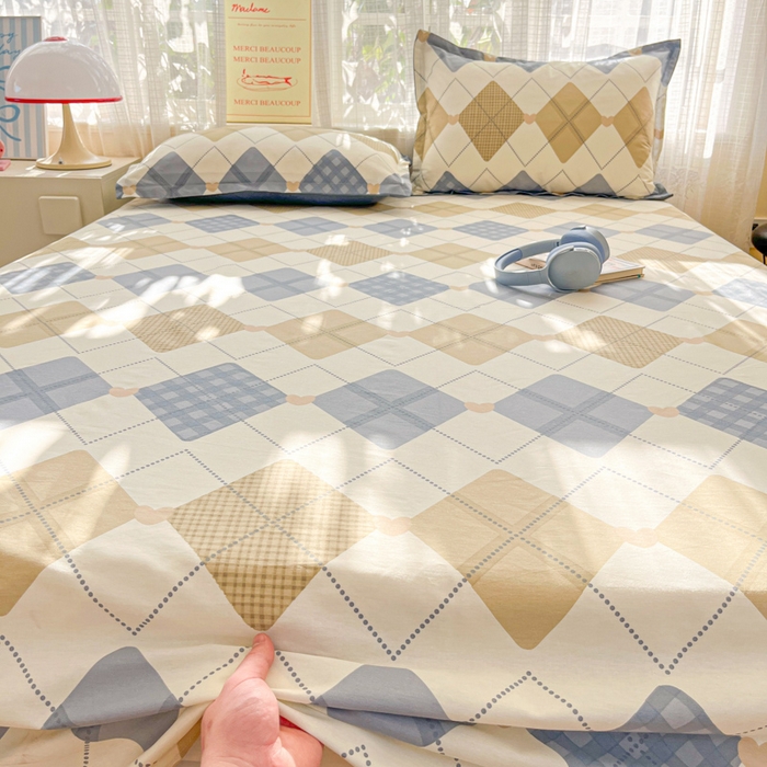 91家纺网 家纺一手货源 找家纺 好亿来家纺 2026新款全棉纯棉印花小清新床单单件床单单品单床单 佳丽斯