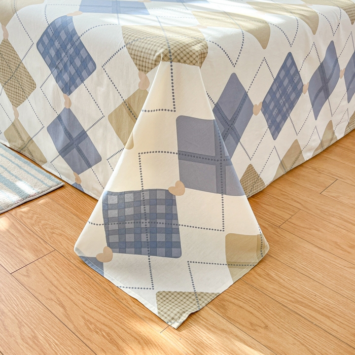 91家纺网 家纺一手货源 找家纺 好亿来家纺 2026新款全棉纯棉印花小清新床单单件床单单品单床单 佳丽斯