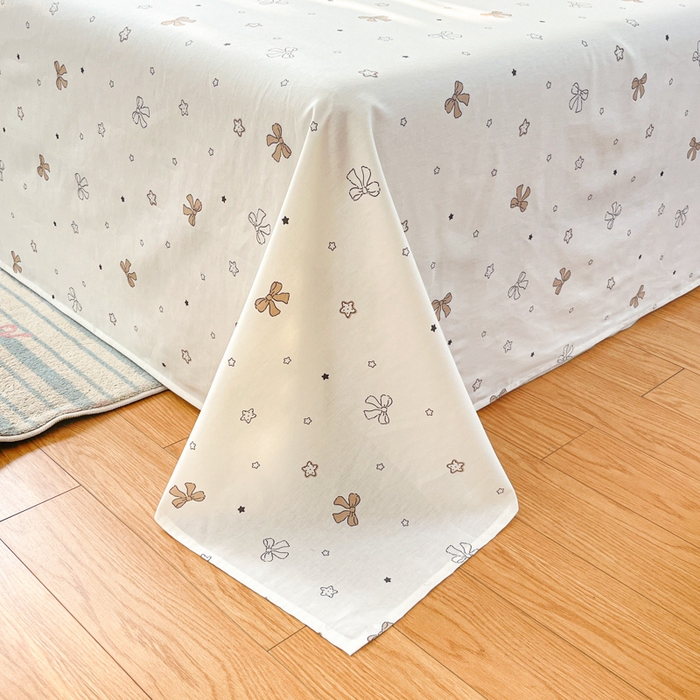 91家纺网 家纺一手货源 找家纺 好亿来家纺 2026新款全棉纯棉印花小清新床单单件床单单品单床单 凯莉梦境