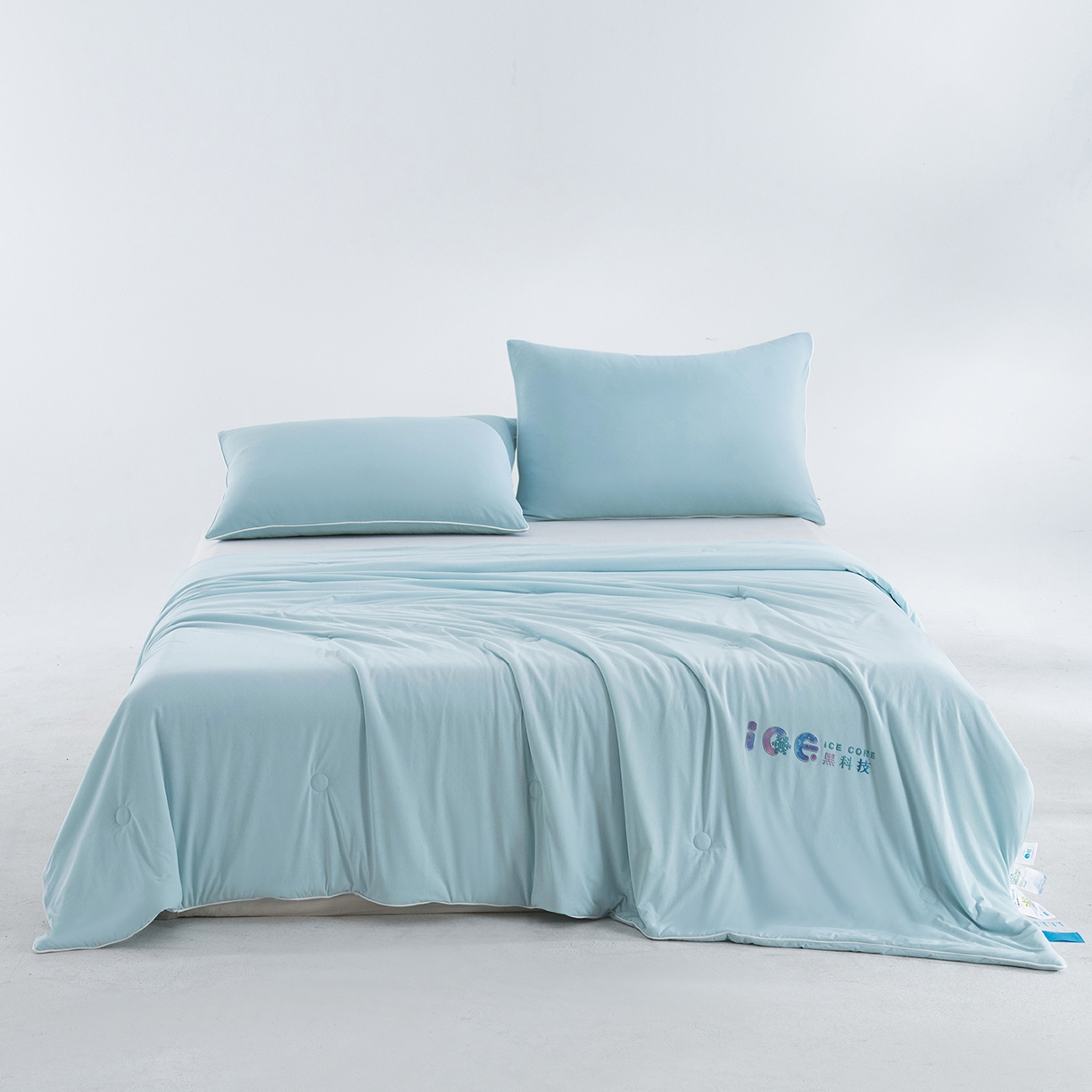 91家纺网 家纺一手货源 找家纺 芭伯妮 2026新款黑科技小冰被夏被空调被夏凉被 绿色